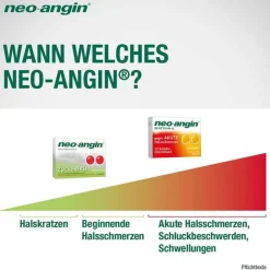 Neo Angin neo-angin Benzydamin gegen akute Hasschmerzen Zitrone, 20 St- Halsschmerztabletten