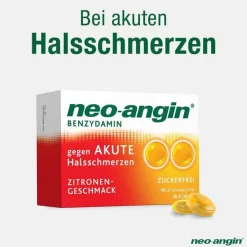 Neo Angin Halsschmerztabletten-neo-angin Benzydamin gegen akute Hasschmerzen Zitrone, 40 St