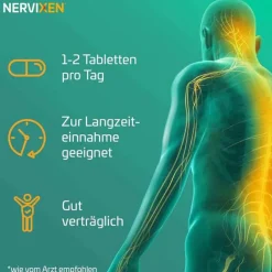 Nervixen Hirnleistung & Nerven-Tabletten, 60 St