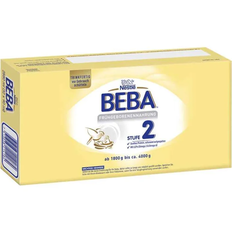 Nestle Beba Spezialnahrung-Frühgeborenen Nahrung Stufe 2 flüss., 32X90 ml