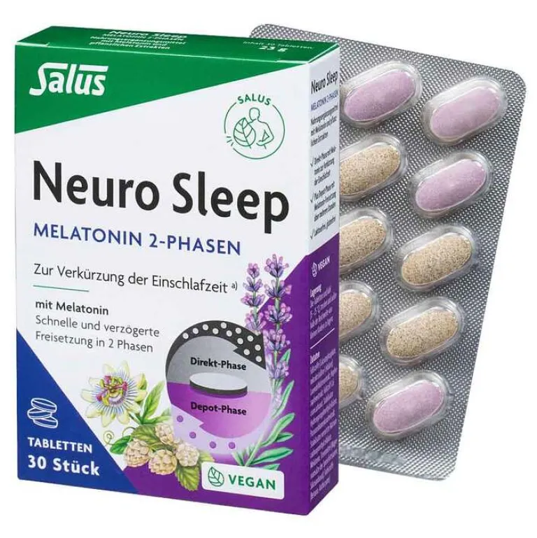 Neuro Sleep Melatonin 2-Phasen Tabletten , 30 St^Salus Clearance