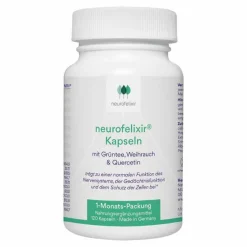 NatuGena Neurofelixir für Nerven & Konzentration Kapseln, 120 St- Hirnleistung & Nerven
