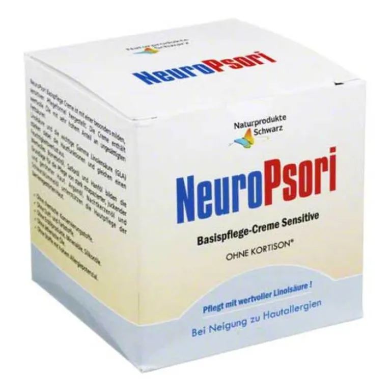 Naturprodukte Schwarz Neuropsori Basispflege Sensitive Creme, 100 ml- Trockene & Sensible Haut