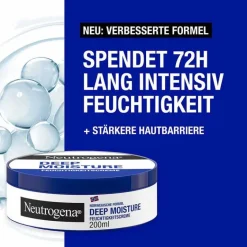 Neutrogena Trockene & Sensible Haut-norwegische Formel sofort einziehende Feuchtigkeitscreme, 200 ml
