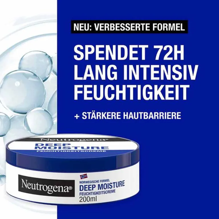 Neutrogena Trockene & Sensible Haut-norwegische Formel sofort einziehende Feuchtigkeitscreme, 200 ml