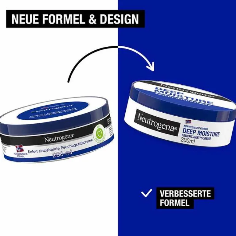 Neutrogena Trockene & Sensible Haut-norwegische Formel sofort einziehende Feuchtigkeitscreme, 200 ml
