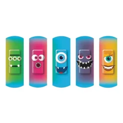 Nexcare happy kids Pflasterstrips Monster 2 Größen, 20 St-Kinder Kinderpflaster