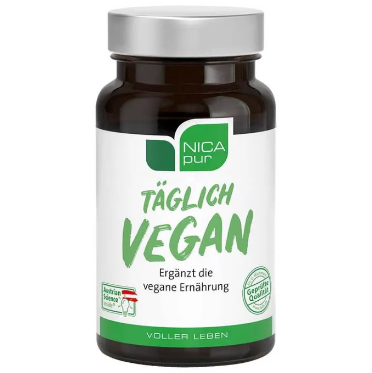 Nicapur Täglich vegan Kapseln, 60 St- Multivitamine