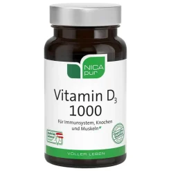 Nicapur Vitamin D 1000 Kapseln, 120 St- Vitamin D (Colecalciferol)