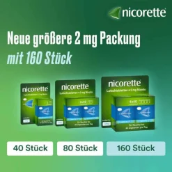 Nicorette freshmint 2 mg Lutschtabletten gepresst, 80 St- Nikotin Lutschtabletten
