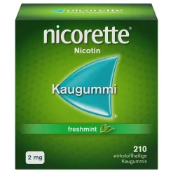 Kaugummi freshmint, 2 mg Nikotin, 210 St^Nicorette Discount