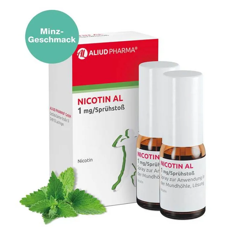 Aliud Pharma Nikotinspray Und Inhaler-NICOTIN AL 1mg/Sprühstoß Spray, 2 St