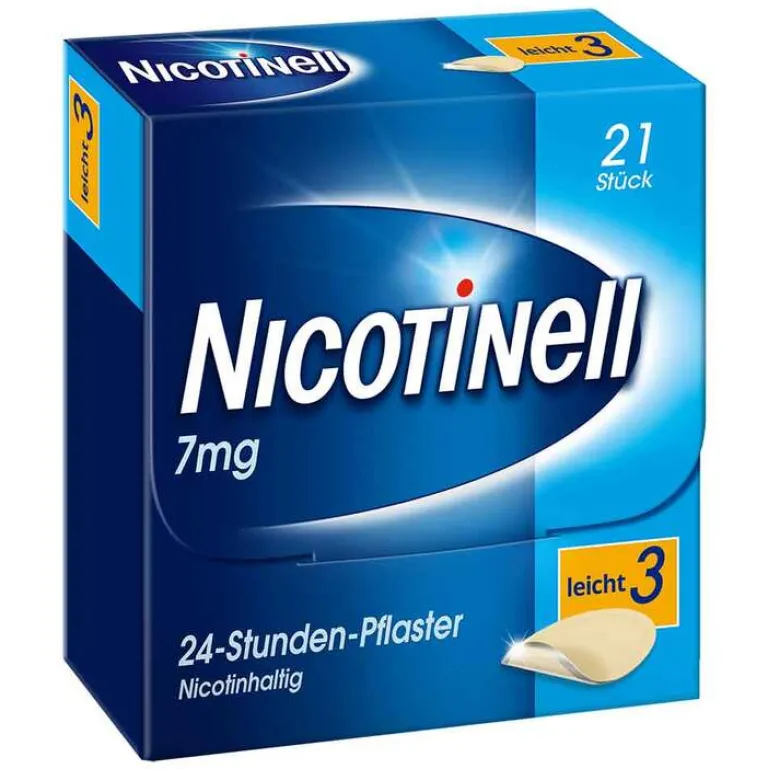Nicotinell 7 mg / 24-Stunden- Nikotinpflaster, Pflasterstärke Leicht (3), 21 St- Nikotinpflaster
