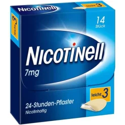 Nicotinell 7 mg / 24-Stunden- Nikotinpflaster, Pflasterstärke Leicht (3), 14 St- Nikotinpflaster