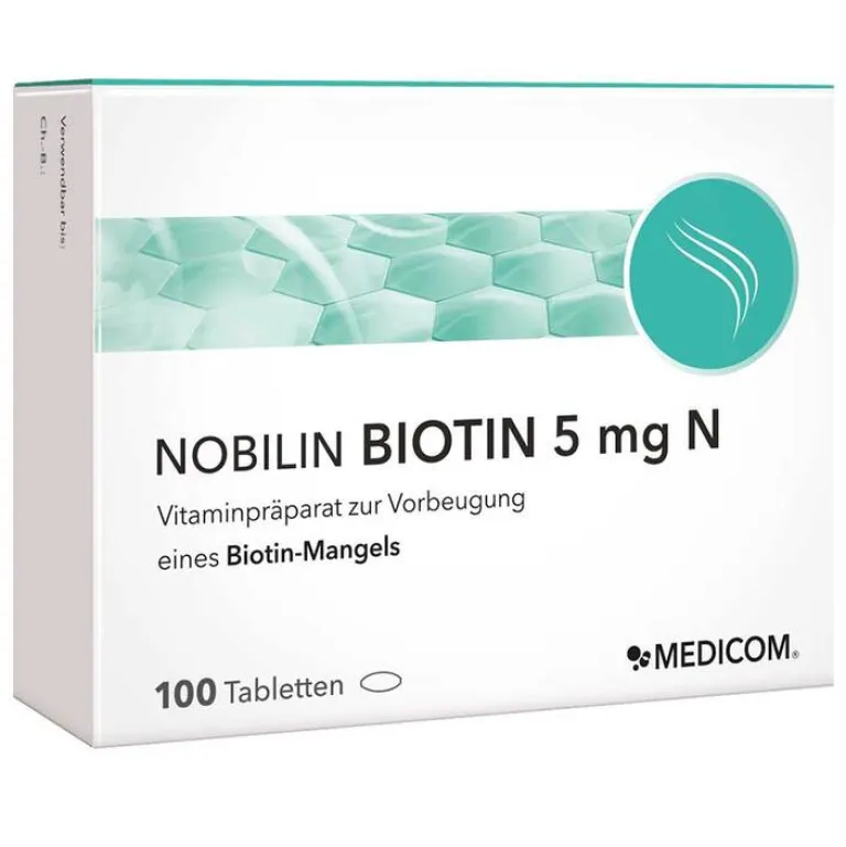 Nobilin Biotin 5 mg N Tabletten, 100 St- Vitamin B7 (Biotin)
