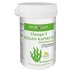 Norsan Omega-3 vegan Kapseln, 80 St- Omega 3 Kapseln|Augenvitamine