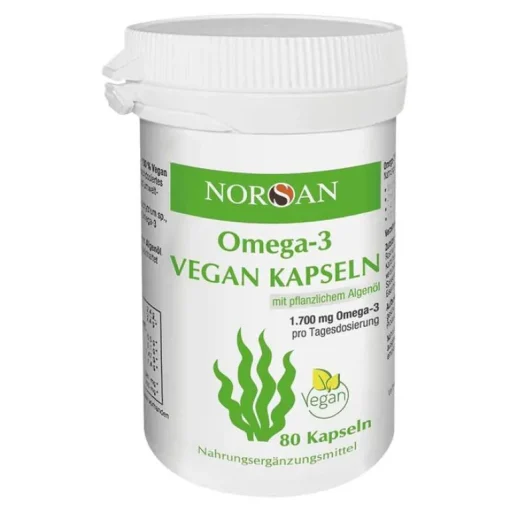 Norsan Omega-3 vegan Kapseln, 80 St- Omega 3 Kapseln|Augenvitamine