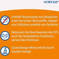 Kapseln vegetarische Verdauungsenzyme, 20 St^Nortase Discount