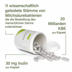 Nupure Bakterienkulturen-probaflor Mikrobiotika magensaftresistent Kapseln, 60 St