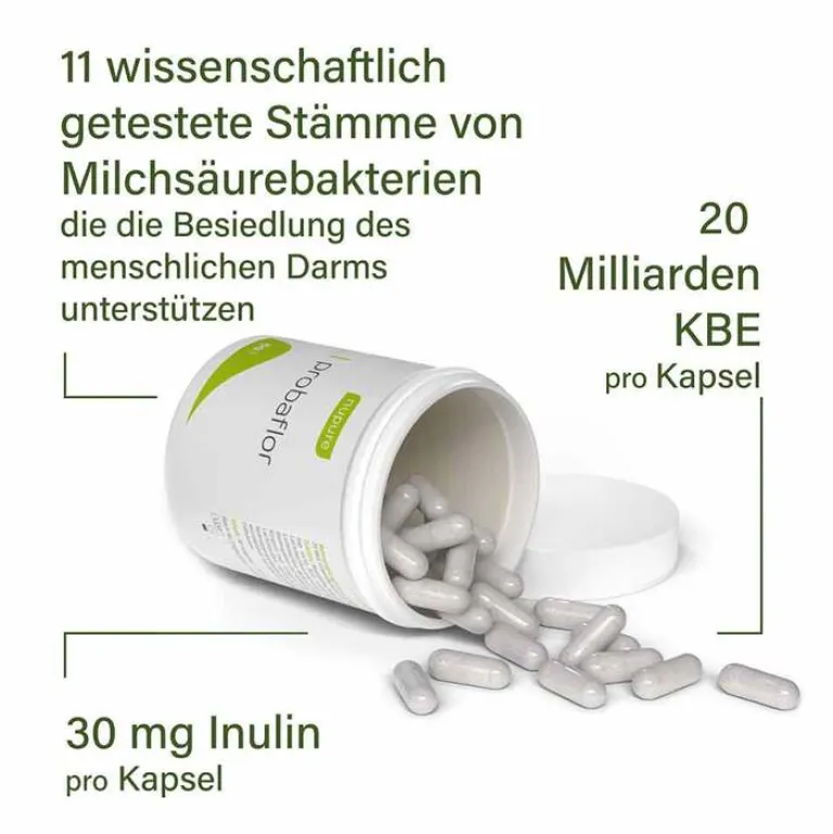 Nupure Bakterienkulturen-probaflor Mikrobiotika magensaftresistent Kapseln, 60 St