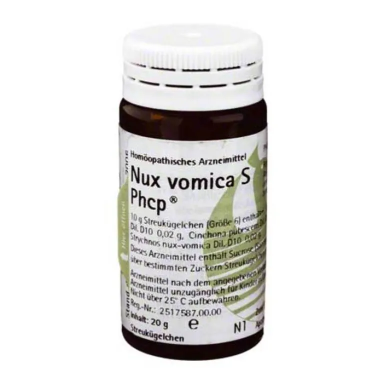 PHCP Nux vomica S Globuli, 20 g- Phönix