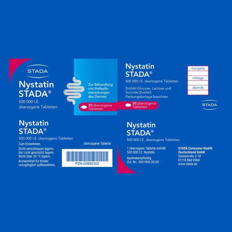 Stada Darmsanierung Medikamente-Nystatin ® 500.000 I.E. Tabletten, 20 St