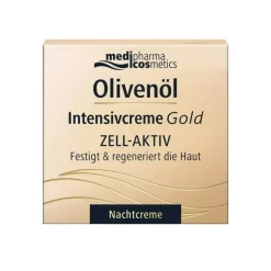 Medipharma Cosmetics Nachtpflege-Olivenöl Intensivcreme Gold Zell-Aktiv Nachtcreme, 50 ml