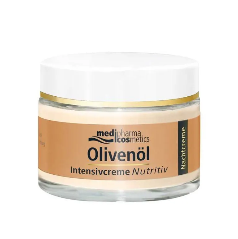 Medipharma Cosmetics Nachtpflege|Anti-Aging-Olivenöl Intensivcreme Nutritiv Nachtcreme, 50 ml