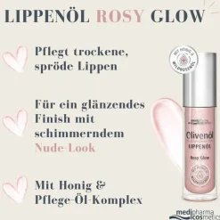 Medipharma Cosmetics Lippenpflege-Olivenöl Lippenöl rosy glow, 4 ml