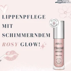 Medipharma Cosmetics Lippenpflege-Olivenöl Lippenöl rosy glow, 4 ml