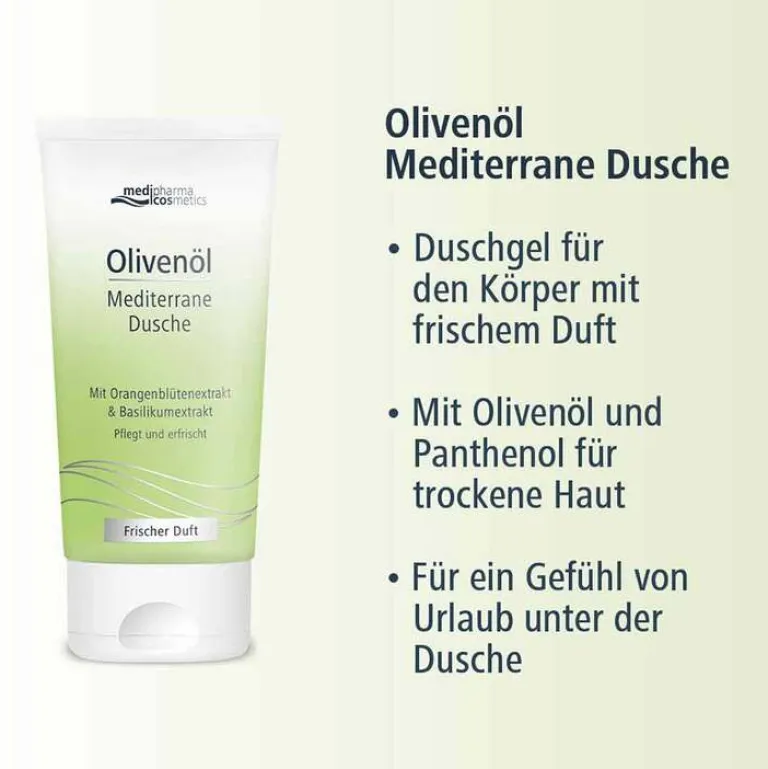 Medipharma Cosmetics Duschen & Waschen-Olivenöl Mediterrane Dusche, 150 ml