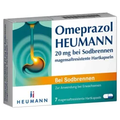 Heumann Omeprazol 20 mg bei Sodbrennen magensaftresistent Hartk., 7 St- Sodbrennen Medikamente
