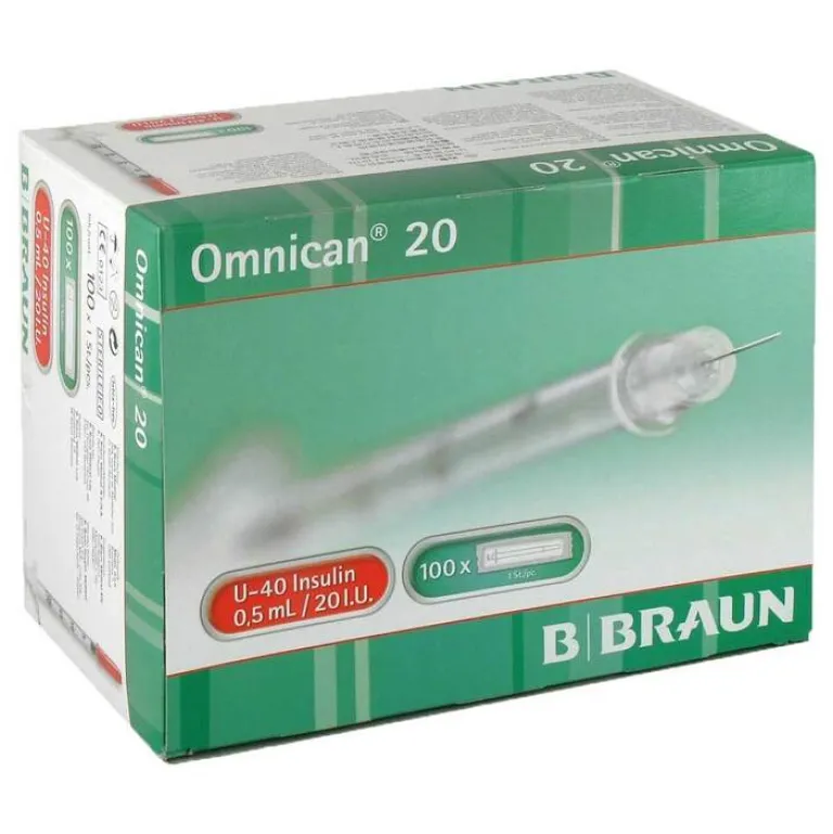 Omnican 20 0,5ml Insulinspritzen U-4, 100X1 St- Zubehör