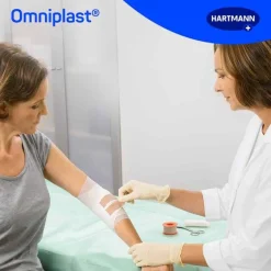 Omniplast Rollenpflaster|Fixierpflaster-® Selbstklebendes Textilband 2,5 cm x 5 m, 1 St