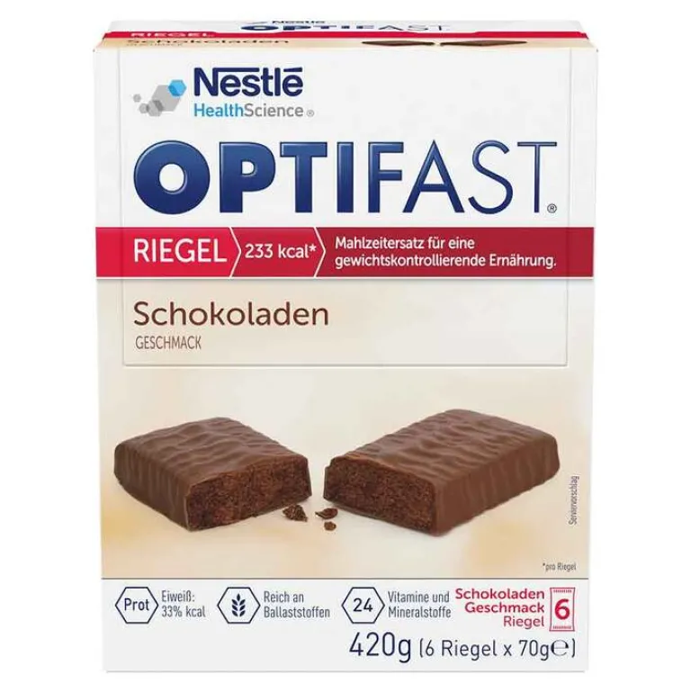 Optifast Riegel Schokolade, 6X70 g- Riegel