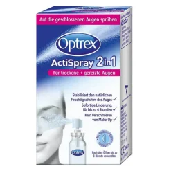 Optrex Actispray 2in1 für trockene + gereizte Augen, 10 ml- Augentropfen Trockene Augen