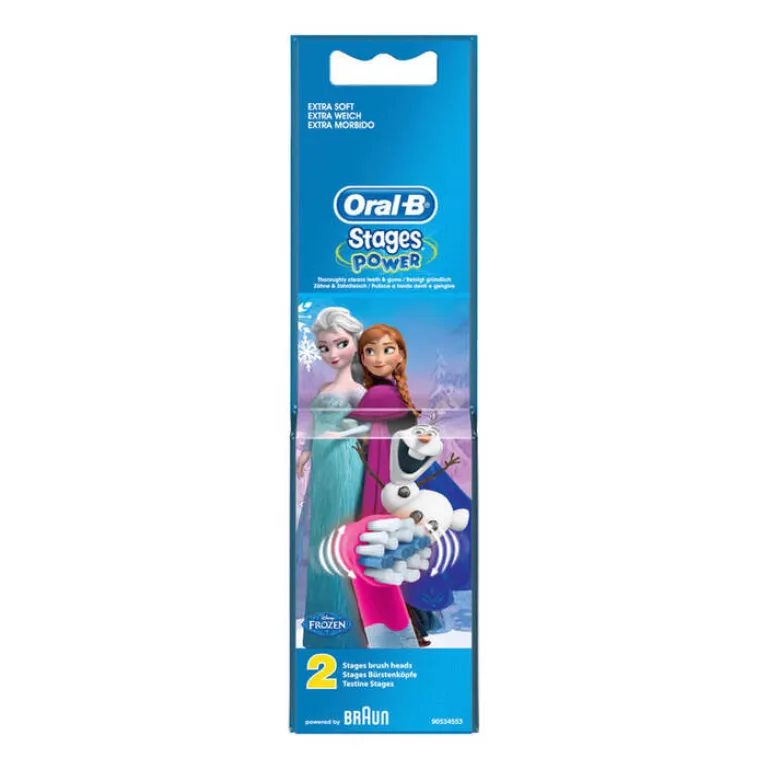 Oral B Aufsteckbürsten Stages Power Die Eiskönigin, 2 St- Zahnbürsten|Geräte & Zubehör