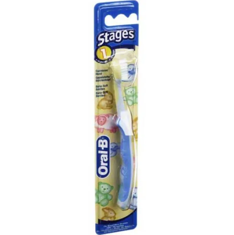Oral B Stages 1 Kinderzahnbürste 4 - 24 Monate, 1 St-Kinder Zahnpflege|Für Kinder & Babys