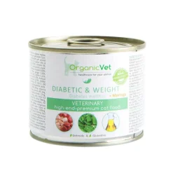 OrganicVet Futter & Snacks|Diabetesmittel Für Katzen-Katze Nassnahrung diabetic & weight, 200 g