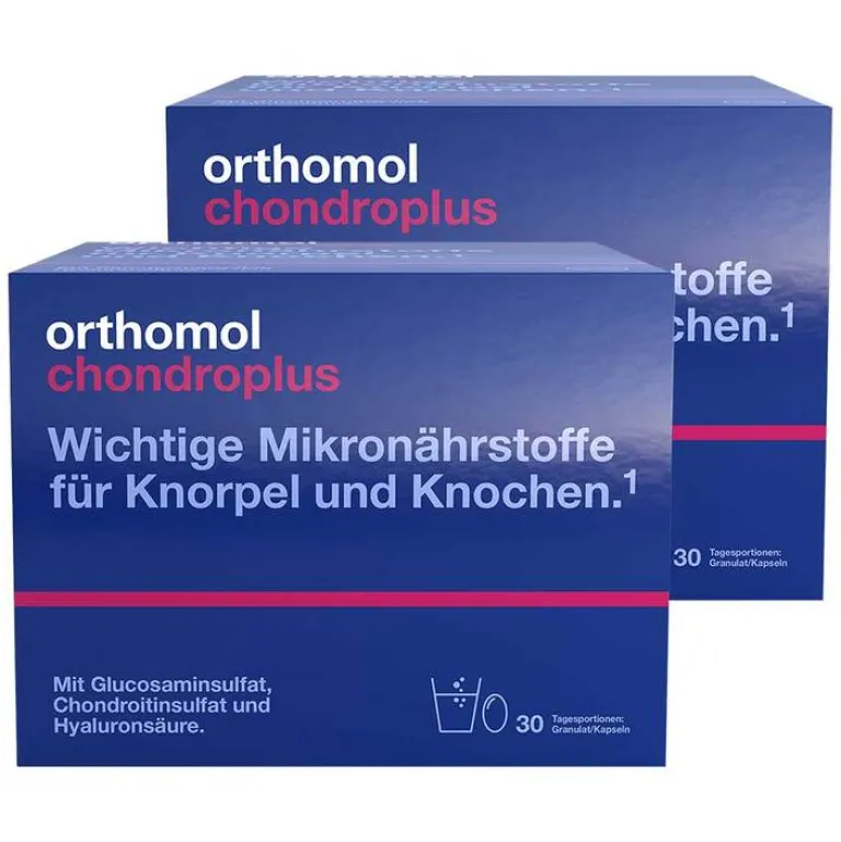 Orthomol Glucosamin-Chondroitin-chondroplus Kombipackung Granulat / Kapseln, 2x1 P