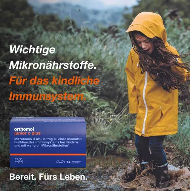 Orthomol Junior C plus Kautabletten Mandarine-Orange, 14 St-Kinder Multivitamine