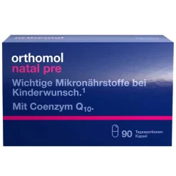 Orthomol Natal pre Kapseln, 90 St-Kinder Schwangerschaft|Kinderwunsch Tabletten