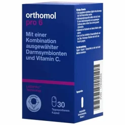 Orthomol Vitamin C (Ascorbinsäure)|Bakterienkulturen-pro 6 Kapseln, 30 St