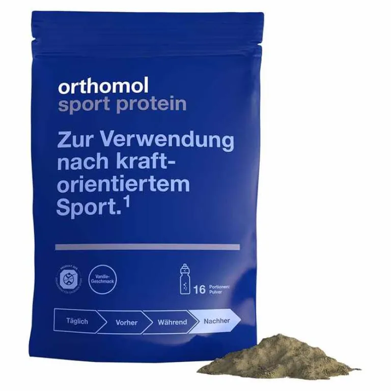 Orthomol Sport Protein Pulver Vanille, 640 g- Eiweiß