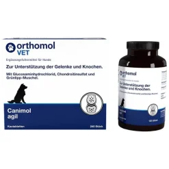 Vet Canimol agil Kautabletten für Hunde, 240 St^Orthomol Online