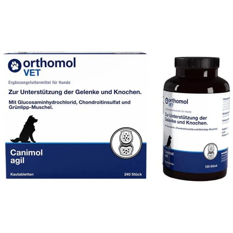 Vet Canimol agil Kautabletten für Hunde, 240 St^Orthomol Online