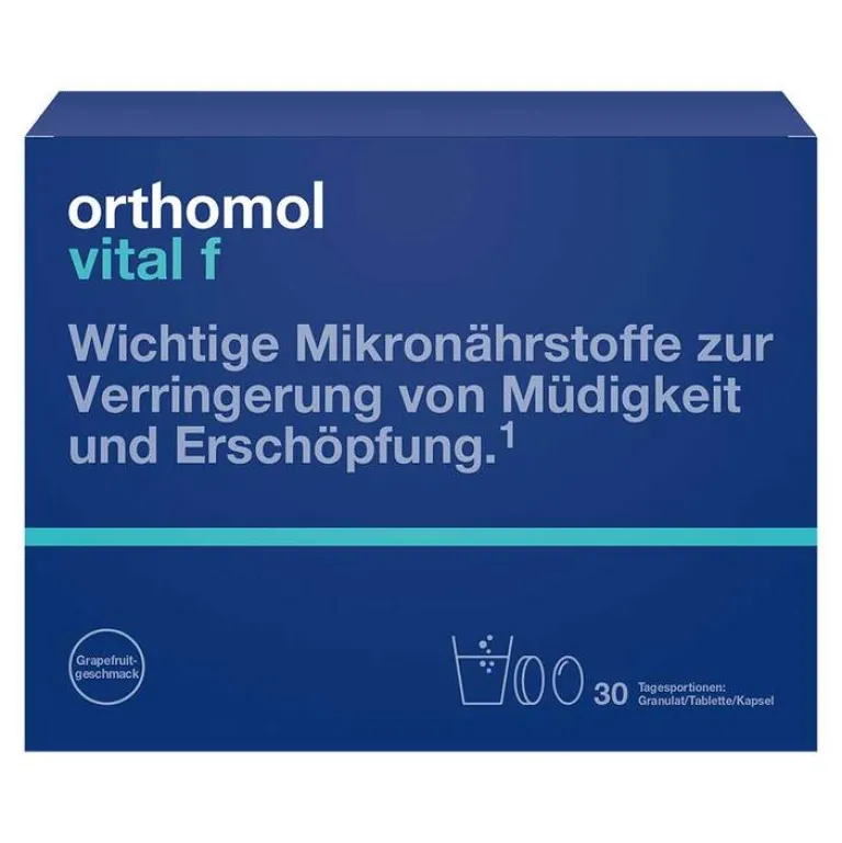 Orthomol Hirnleistung & Nerven-Vital F Grapefruit Granulat / Kapseln, 30 St