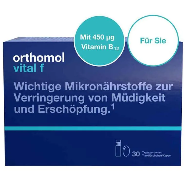 Orthomol Hirnleistung & Nerven-Vital F Trinkfläschchen, 30 St