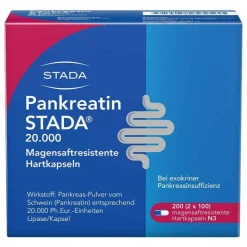 Stada Verdauung|Medikamente Gegen Blähungen-Pankreatin ® 20.000, 200 St