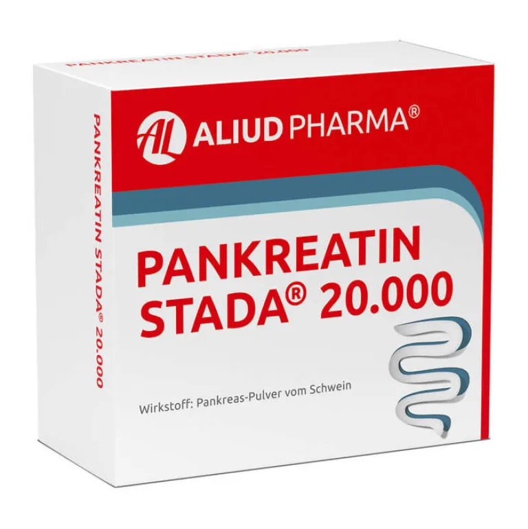 Aliud Pharma Verdauung-Pankreatin STADA 20.000 magensaftresistent Hartkapseln, 200 St